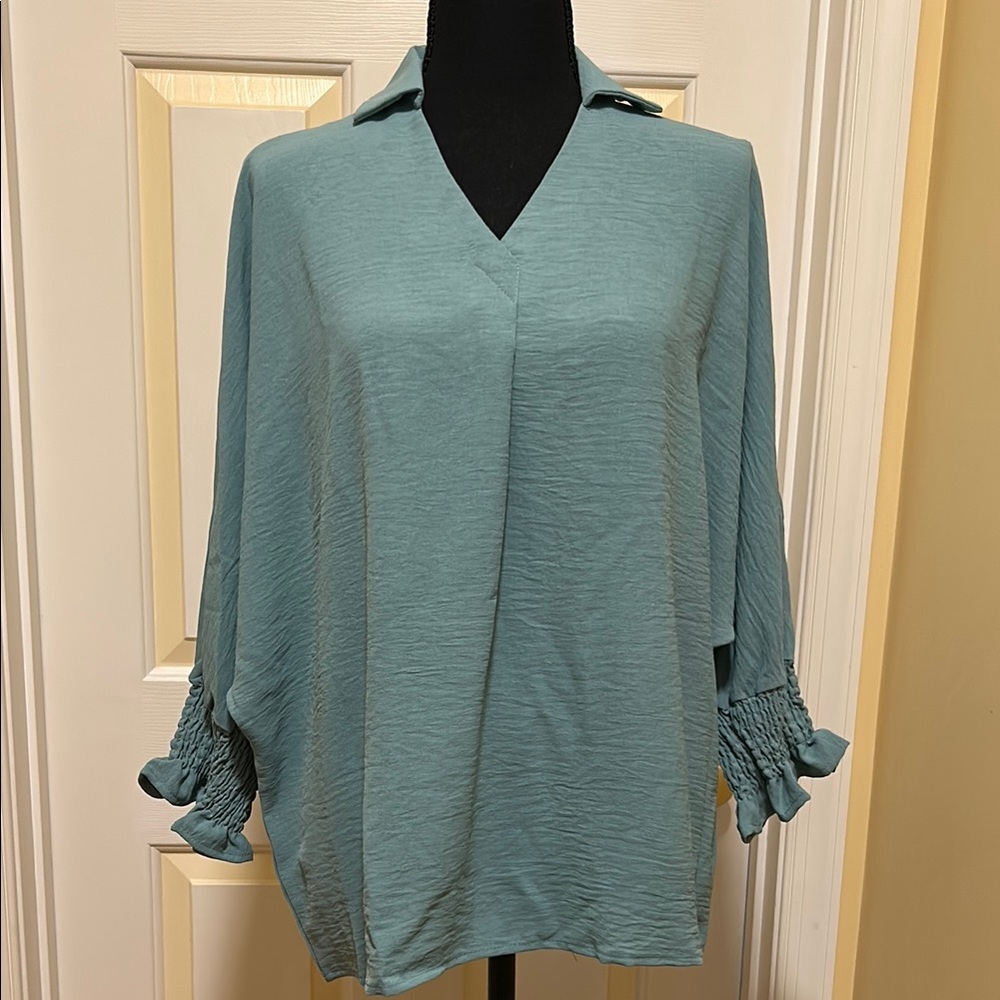 Elegant Teal Women's Top NWOT